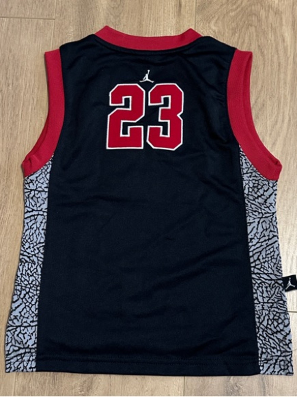 Jordan Black & Red Boys Basketball Tank and Shorts Set - Picture 2 of 3
